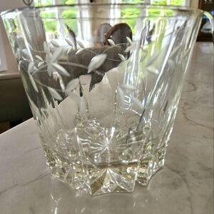 Princess house crystal ice bucket or serving bowl.